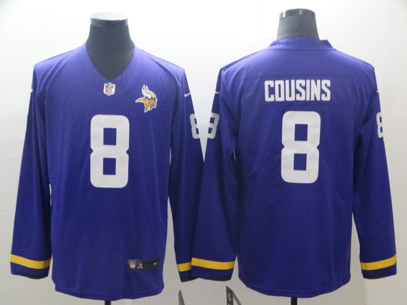 Men's Minnesota Vikings Kirk Cousins #8 Purple Jersey
